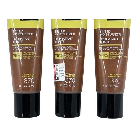 Maybelline Fit Me Tinted Moisturizer Natural Coverage With Aloe Shade 370 3 Pack - Picture 2 of 2